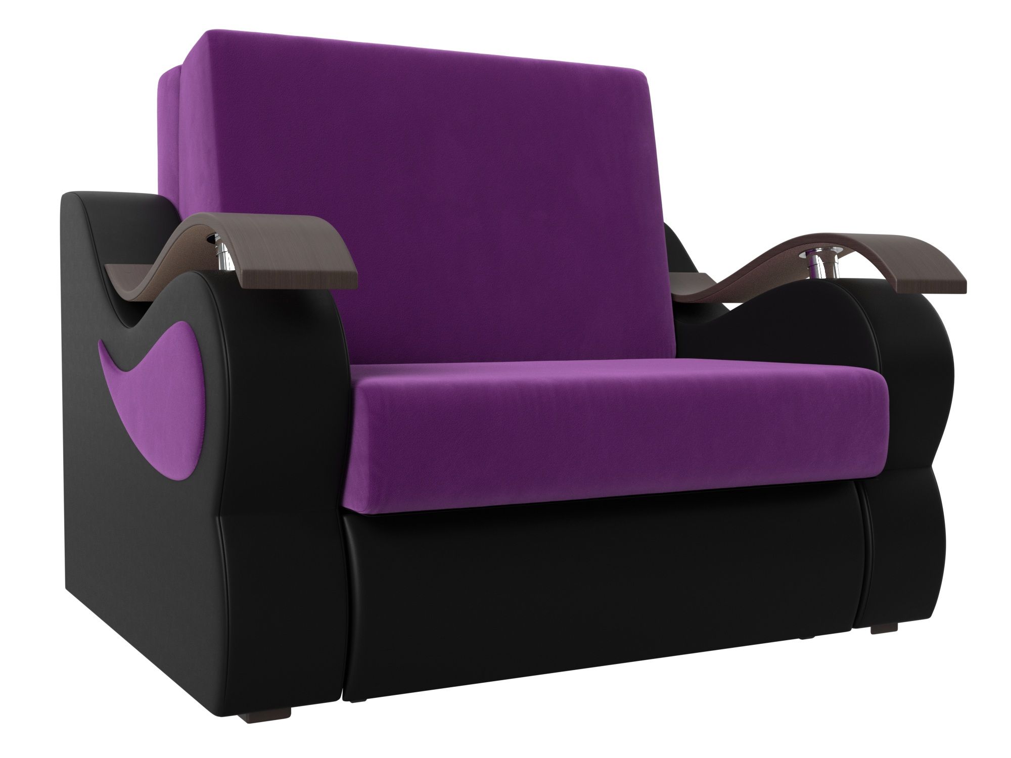 Прямой диван Меркурий 100 (фиолетовый\черный)
