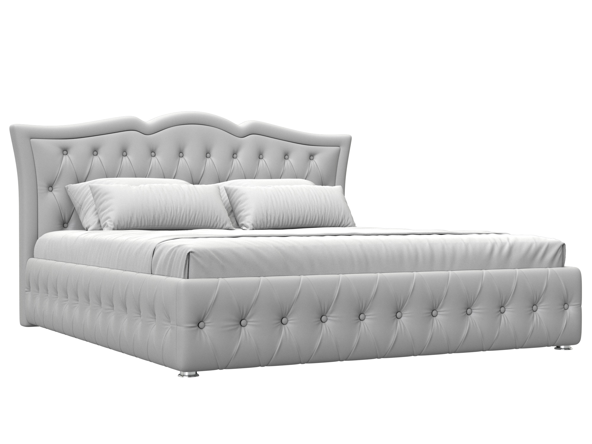 Кровать интерьерная Герда 180 (белый)