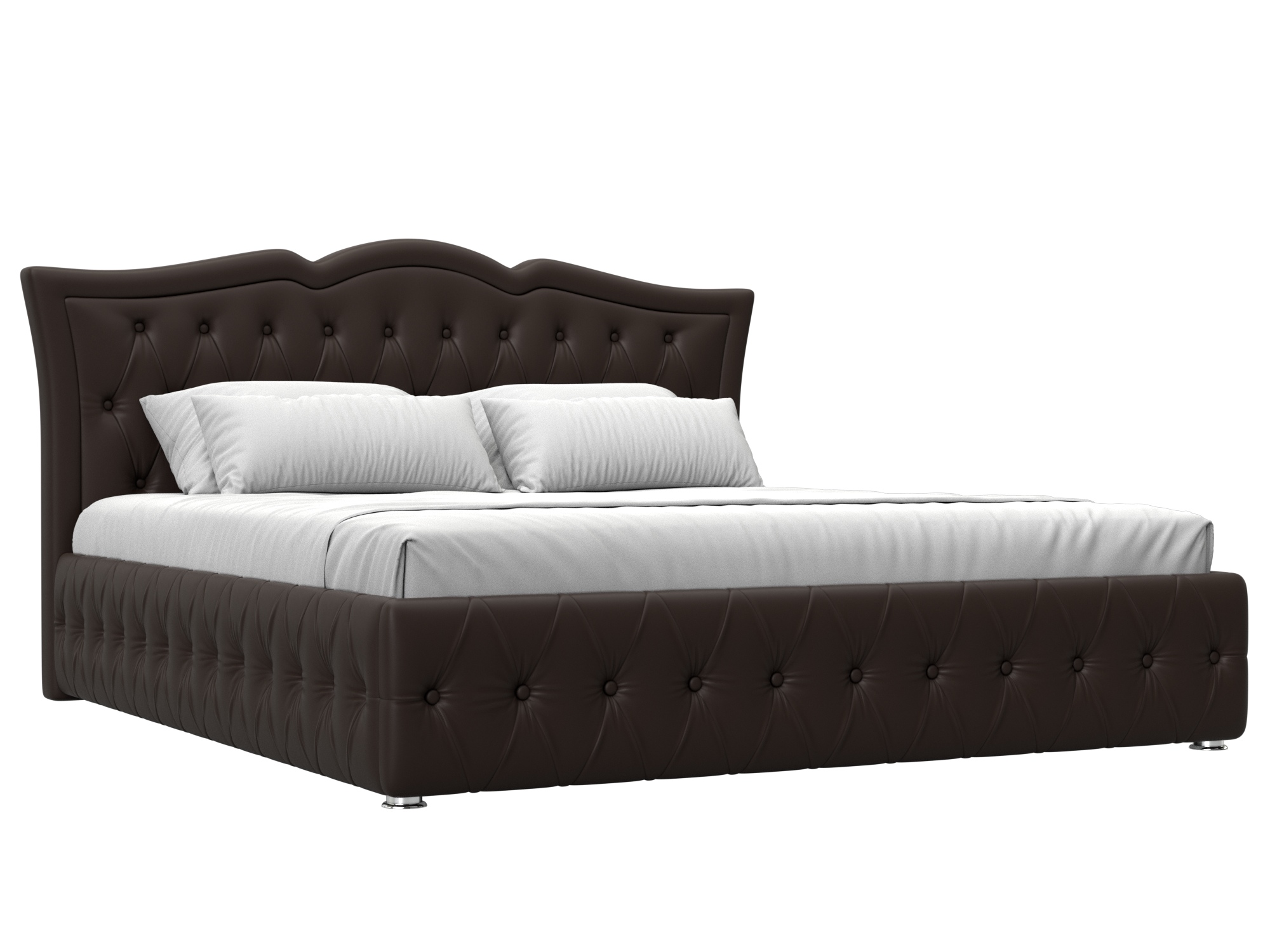 Кровать интерьерная Герда 180 (коричневый)