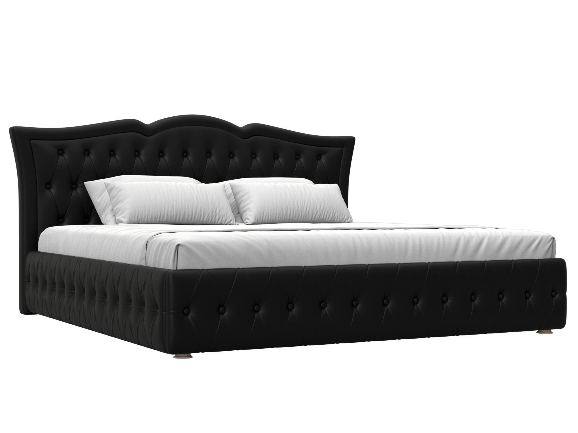 Кровать интерьерная Герда 200 (черный)