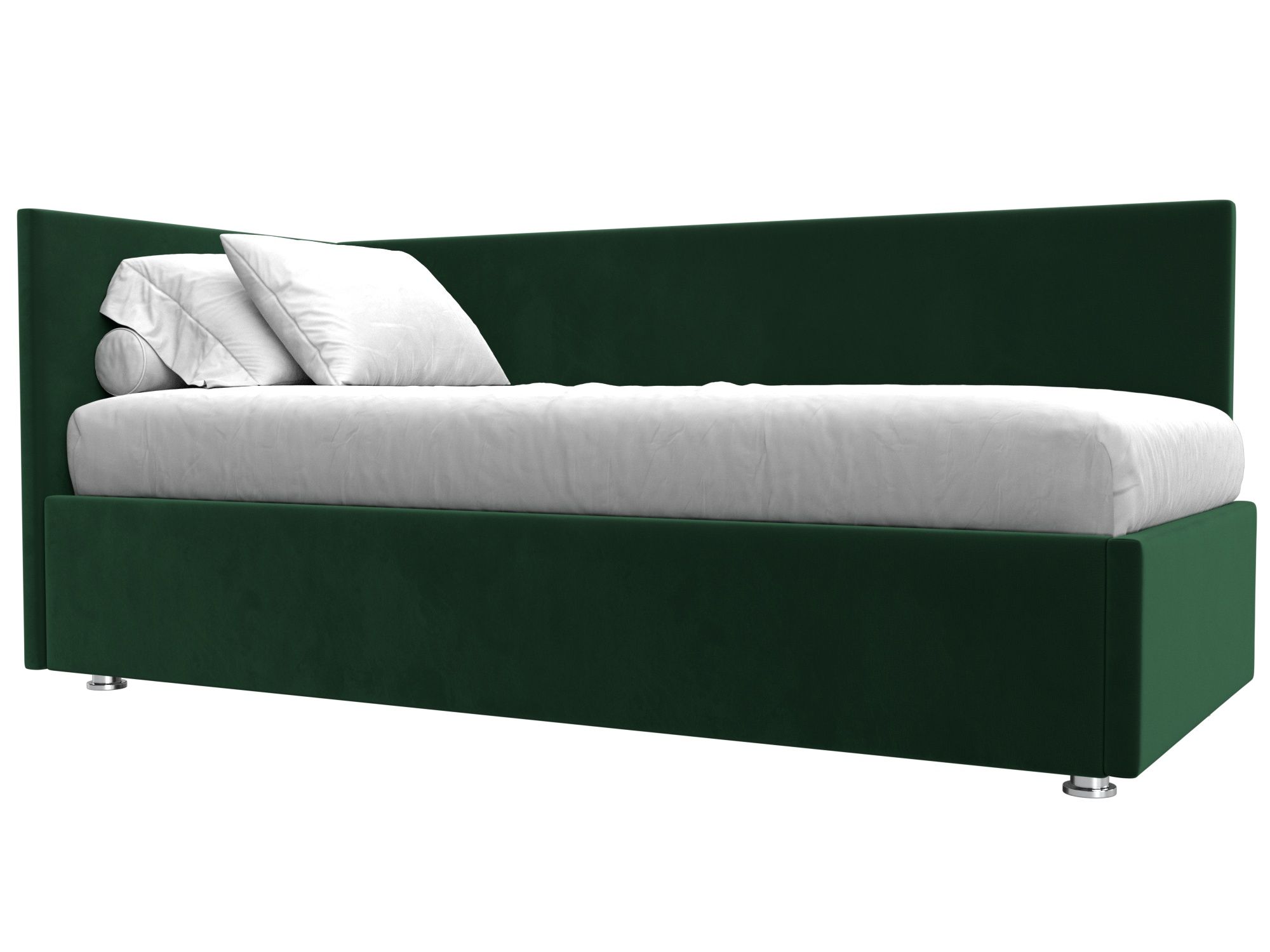 Кровать Лига-039 левая (зеленый)