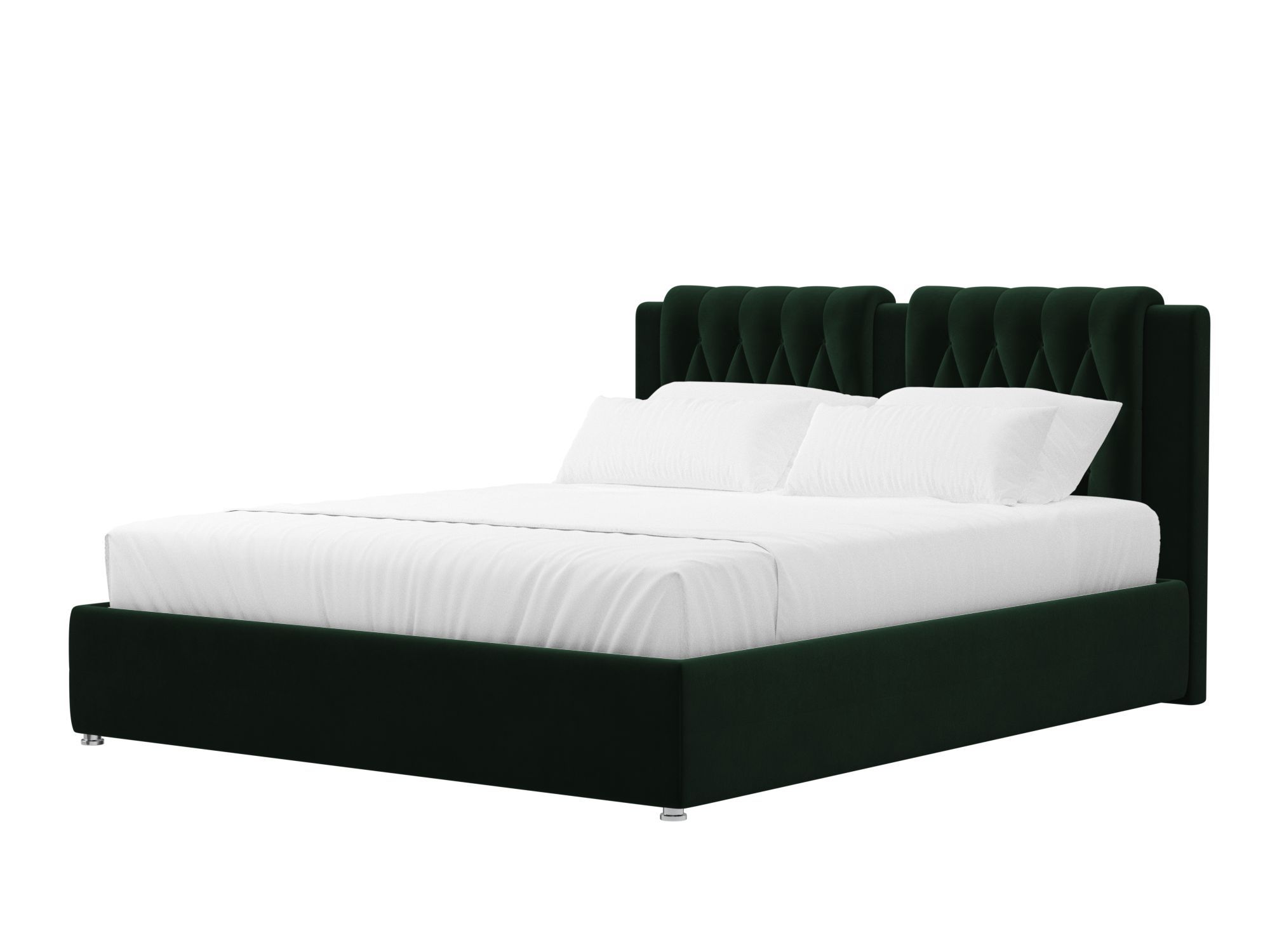 Кровать интерьерная Камилла 200 (зеленый)