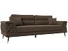 Прямой диван Лига-023 (коричневый цвет)