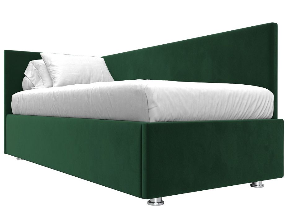 Кровать Лига-039 левая (зеленый)