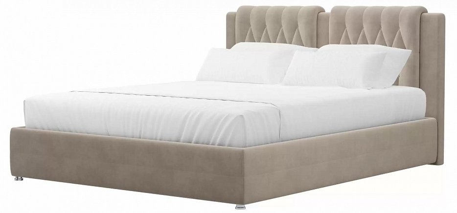 Интерьерная кровать Камилла 160 (бежевый цвет)
