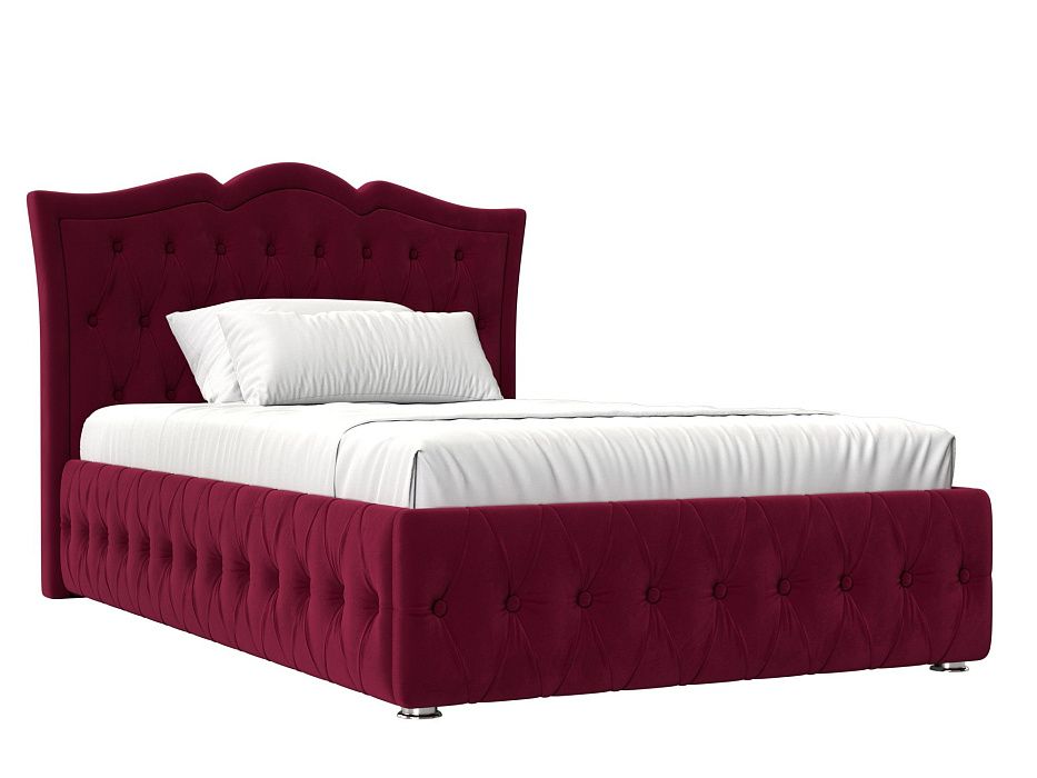 Интерьерная кровать Герда 140 (бордовый)