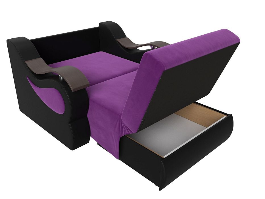 Прямой диван Меркурий 100 (фиолетовый\черный)