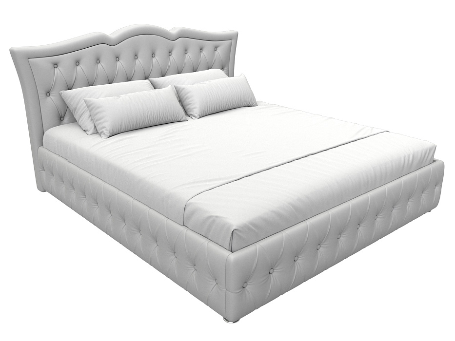 Кровать интерьерная Герда 180 (белый)