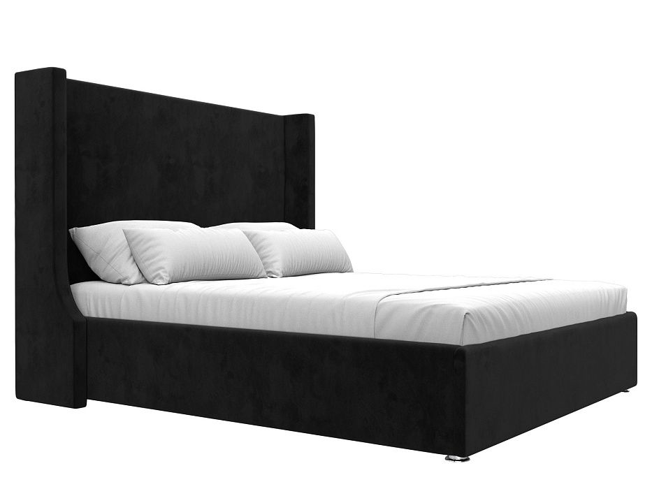 Кровать интерьерная Ларго 160 (черный)