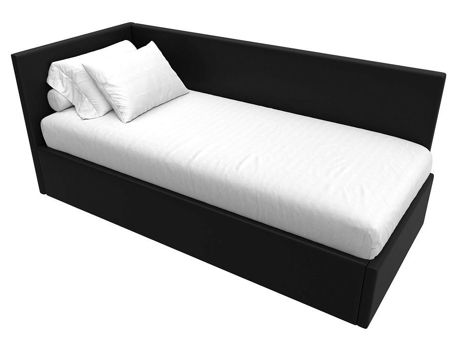 Кровать Лига-039 левая (черный)