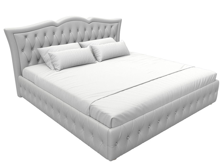 Кровать интерьерная Герда 200 (белый)