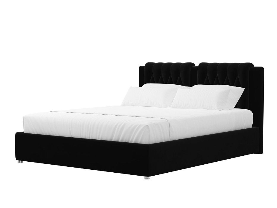 Кровать интерьерная Камилла 180 (черный)