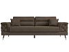 Прямой диван Лига-023 (коричневый цвет)