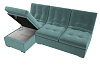 Угловой диван Релакс угол левый (бирюзовый цвет)