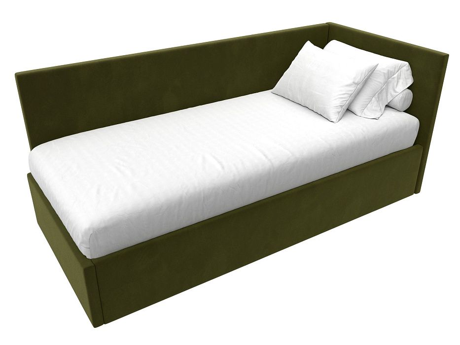 Кровать Лига-039 правая (зеленый)